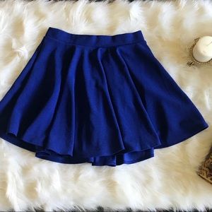 Juniors cobalt blue flare skirt NWT